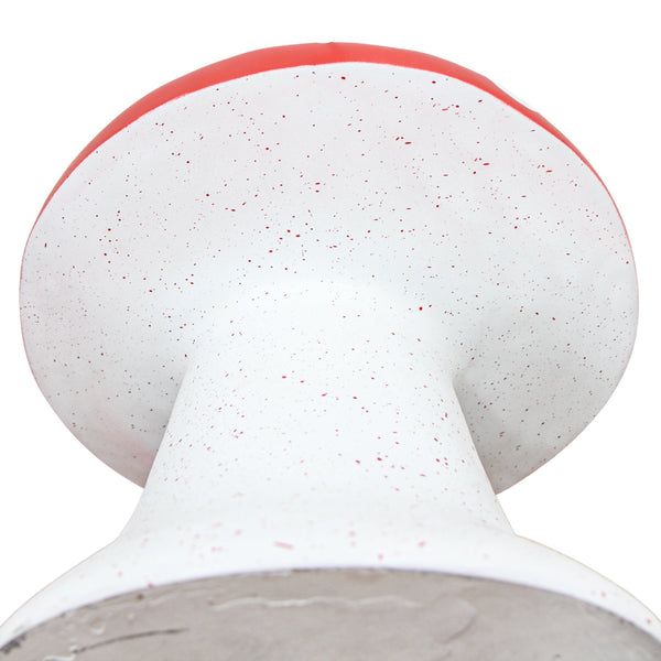 BANQUINHO COGUMELO DE RESINA VERMELHO