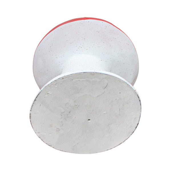 BANQUINHO COGUMELO DE RESINA VERMELHO