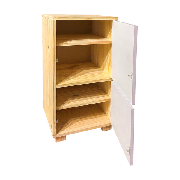 M1 GELADEIRA ESTANTE ROSA EM MDF