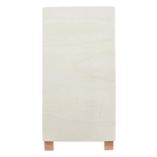 M1 GELADEIRA ESTANTE CREME/TERRACOTA EM MDF