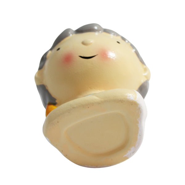 ENFEITE VASO DE CERAMICA MENINA LISTRADA