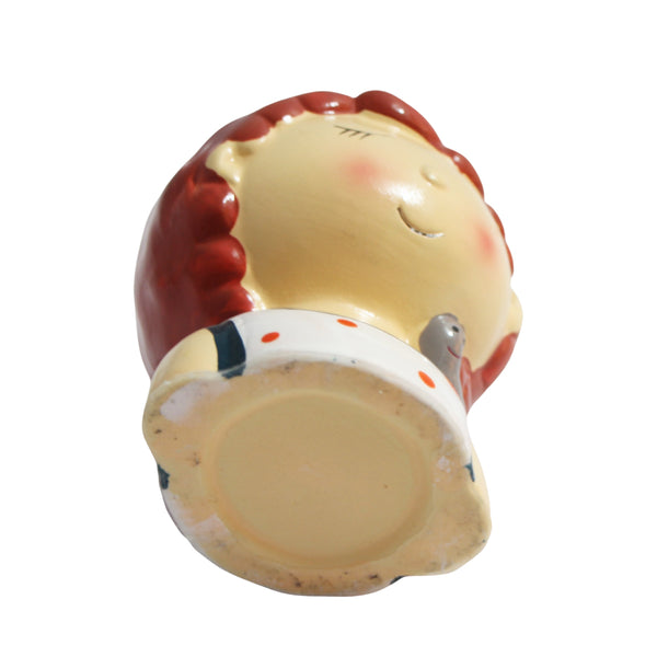ENFEITE VASO DE CERAMICA MENINA POA