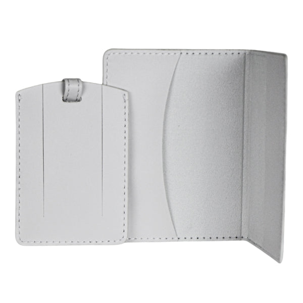 CAPA PARA PASSAPORTE + TAG DE MALA - MUNDO BRANCO