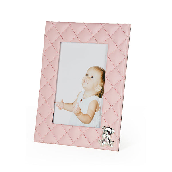 PORTA RETRATO ROSA URSO MATELASSE 10X15
