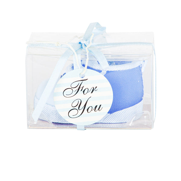 KIT COM 10 VELA SAPATINHO AZUL PERFUMADA