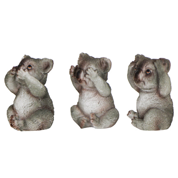 JG3 ESCULTURAS COALA SURDO, CEGO E MUDO