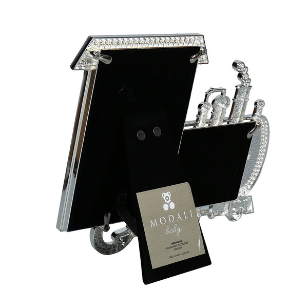 PORTA RETRATO TREM PARA MEMORIAS DE STRASS 21 X 16 CM