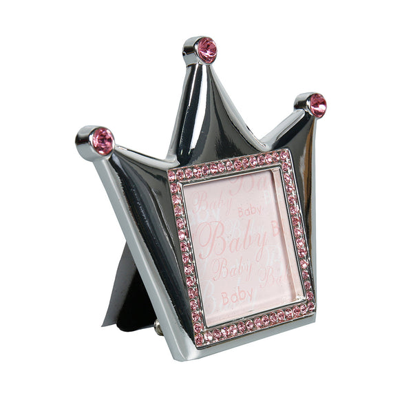 M1 PORTA RETRATO COROA ROSA 9 X 8 CM - FOTO 4X4