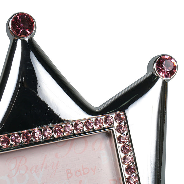 M1 PORTA RETRATO COROA ROSA 9 X 8 CM - FOTO 4X4