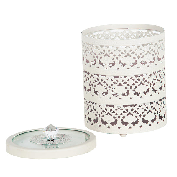 POTE RENDADO ALTO TAUPE