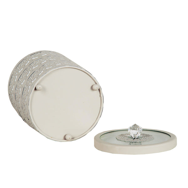 POTE RENDADO ALTO TAUPE