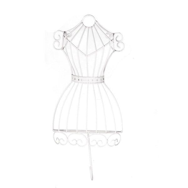 GANCHO EM FORMA DE VESTIDO BRANCO