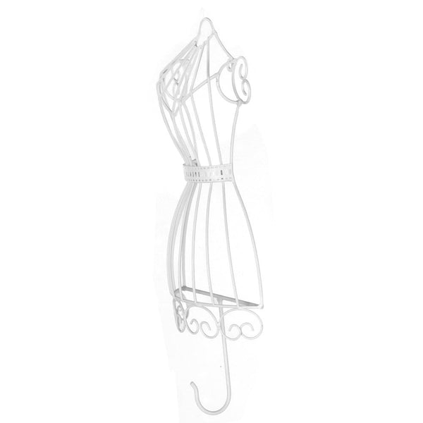 GANCHO EM FORMA DE VESTIDO BRANCO