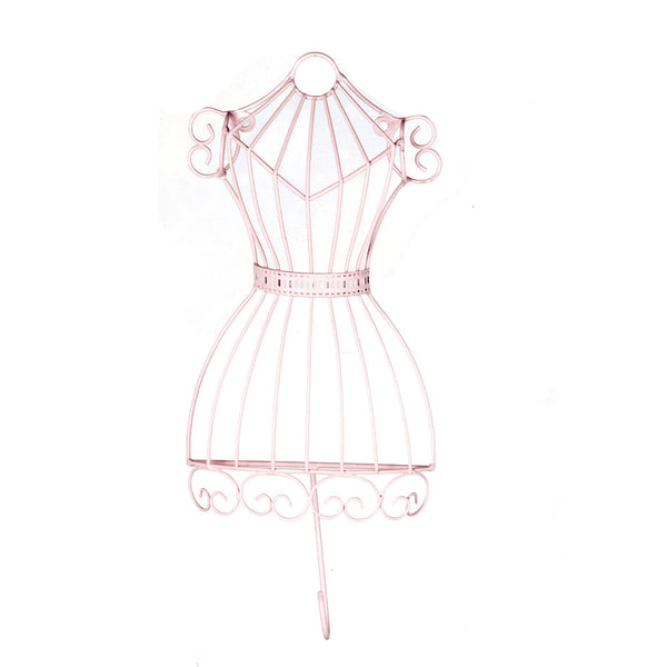GANCHO EM FORMA DE VESTIDO ROSA