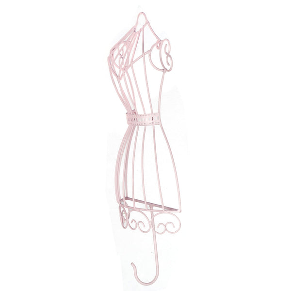 GANCHO EM FORMA DE VESTIDO ROSA