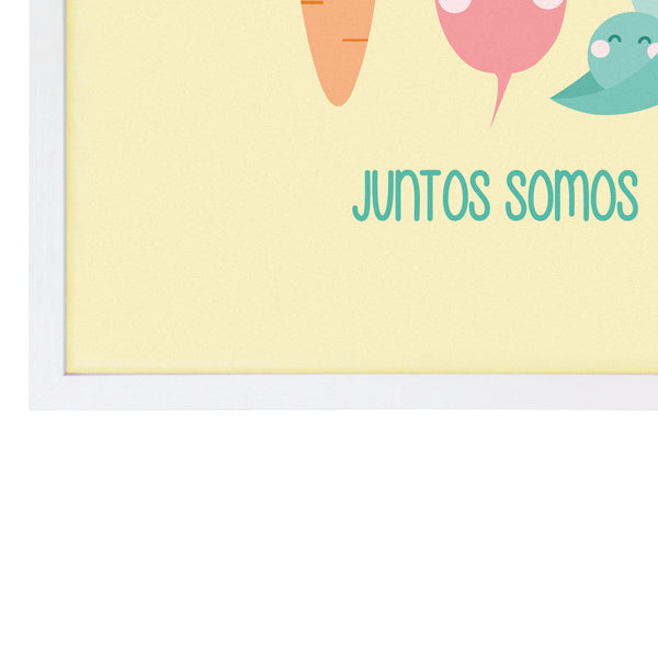 QUADRO JUNTOS SOMOS MAIS FORTES - MOLDURANG
