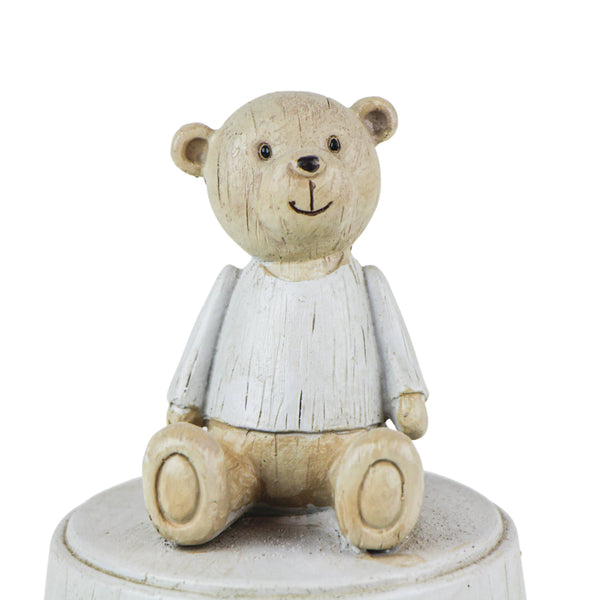 CAIXA DE MUSICA URSO COM ROUPA
