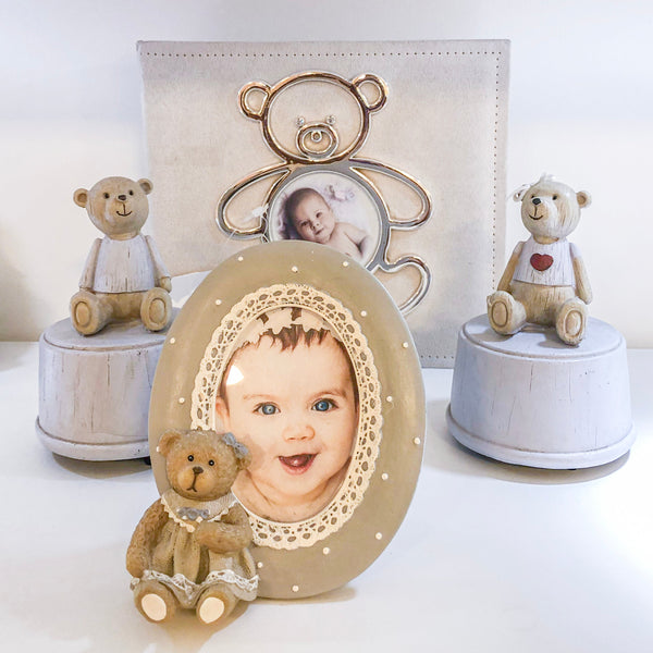 CAIXA DE MUSICA URSO COM ROUPA