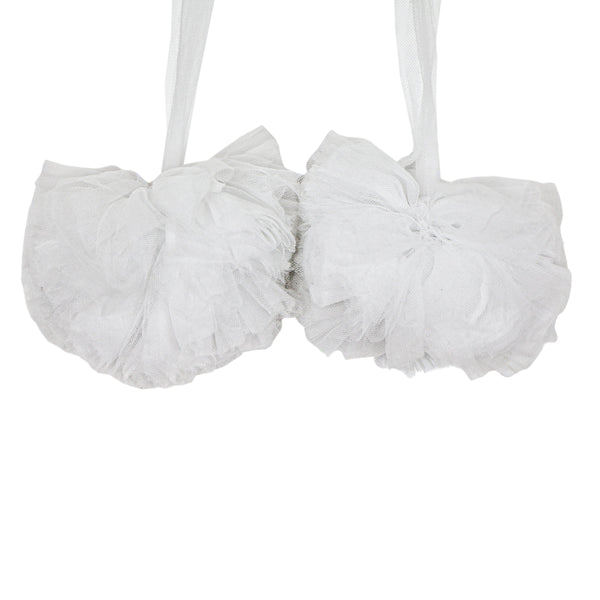 POMPOM TULE BRANCO