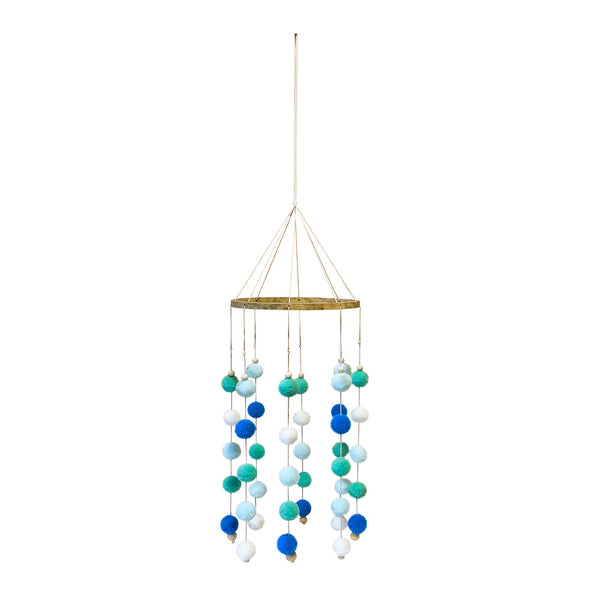 MOBILE POMPOM TONS AZUL