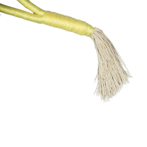 ADORNO DE PAREDE LUA AMARELA COM POMPOM