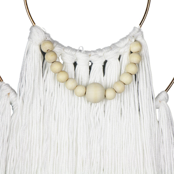 ADORNO DE PAREDE METAL BRANCO