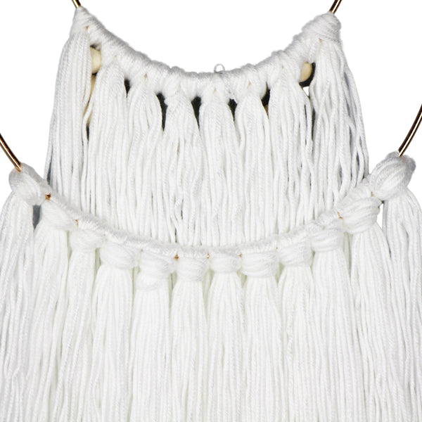 ADORNO DE PAREDE METAL BRANCO