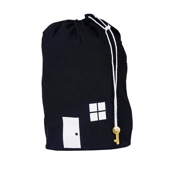 JG 2 CESTO BRINQUEDO CASINHA PRETO E BRANCO