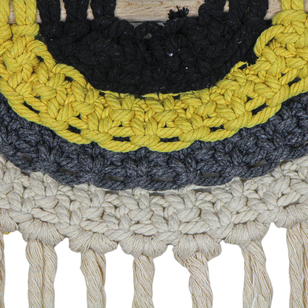 DECORACAO DE PAREDE EM CROCH� BEGE