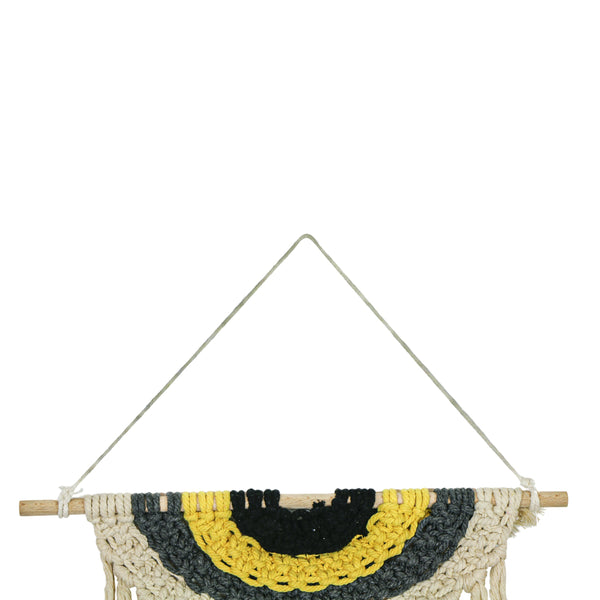 DECORACAO DE PAREDE EM CROCH� BEGE