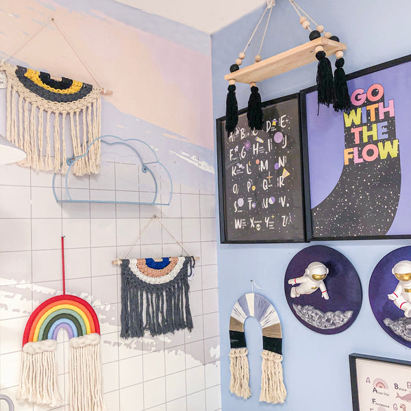 DECORACAO DE PAREDE EM CROCH� CINZA