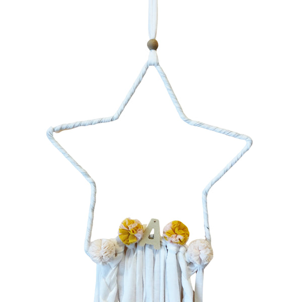 DECORACAO DE PAREDE ESTRELA COM LED - LETRAS DIVERSAS