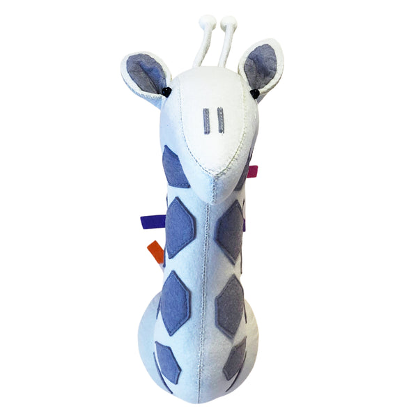 CABECA DECORATIVA GIRAFA COLORIDA