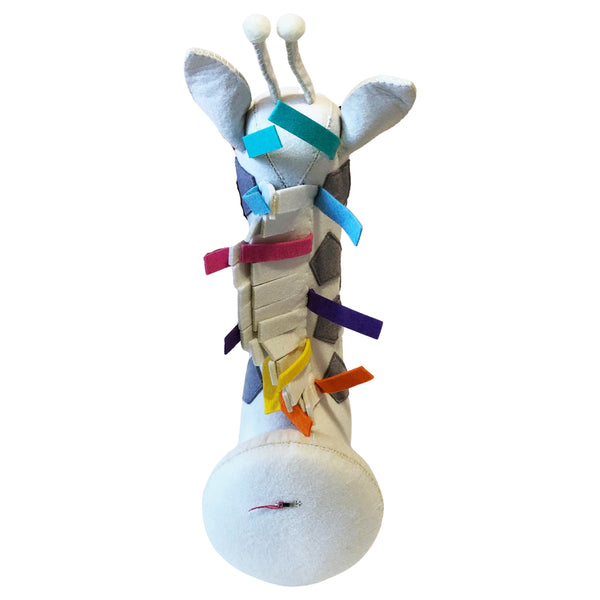 CABECA DECORATIVA GIRAFA COLORIDA