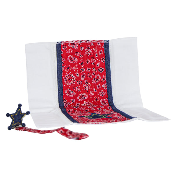 KIT BABADOR + PRENDEDOR DE CHUPETA COWBOY