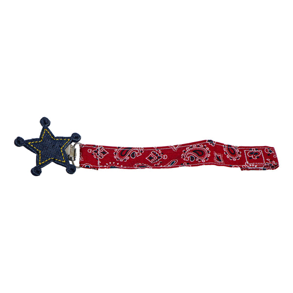 KIT BABADOR + PRENDEDOR DE CHUPETA COWBOY