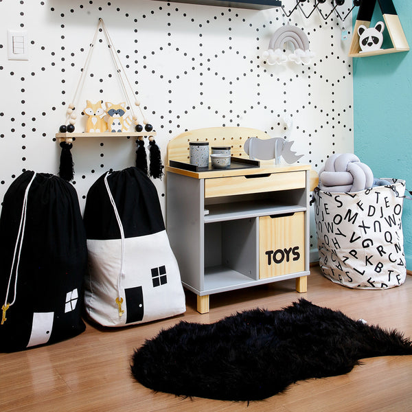 TAPETE PELUDO 60X90 PRETO