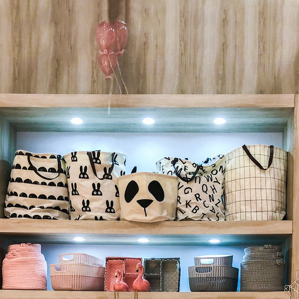 CESTO BRINQUEDO ONDAS PRETAS PLASTIFICADO